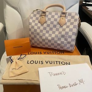 Authentic Louis Vuitton Speedy 25 DA NEW full set